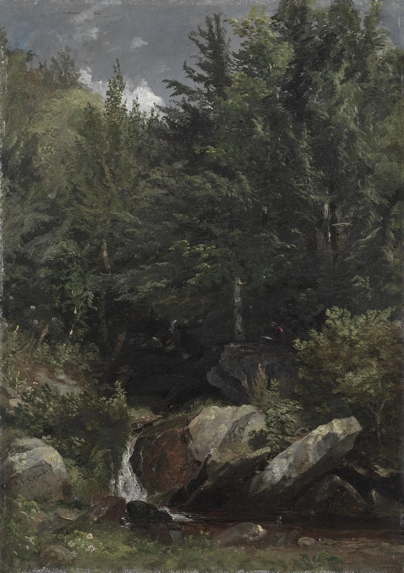 Alberi e un ruscello su una collina - Cleveland Museum